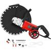 Levkitch Sega elettrica per calcestruzzo 4100 W, Troncatrice a Disco Bagnato/Asciutto 410mm Sega Circolare,Troncatrice Circolare Elettrica per Cemento Profondità Taglio 165 mm