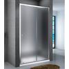 Yellowshop - Box Doccia Porta Nicchia Bagno Cm 100, 120, 140, 160 Anta Scorrevole Struttura Alluminio Anodizzato, Altezza Cm 190 Serie Smart (Cm 100, Cristallo 6mm Puntinato Opaco)