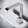 ZYCDP Miscelatore Lavabo Bagno Cascata Ottone, Rubinetto Bagno Lavabo Monocomando Acqua Fredda E Calda Cromato
