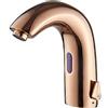 XJTNLB Miscelatore Automatico con Sensor Rubinetti per Lavabo Miscelatore Automatico per Lavandino Bagno Miscelatori Rubinetto Lavandino Bagno per Bagno-Oro Rosa