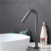 XJTNLB Rubinetto con Sensore Bagno Rubinetti Bagno Caldo Freddo Rubinetto Infrarossi Lavabo Rubinetto Automatico a Batteria Miscelatore Bagno,Grigio,Alto