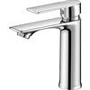 FQYEP Rubinetto Miscelatore Bagno,Rubinetto Bagno Bidet,Rubinetto Lavandino Bagno,Rubinetto Per Lavabo,Miscelatori Acqua Calda E Fredda Anticorrosione E Antigelo,cromo