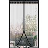 Generic 21 Shop® Zanzariera Magnetica Nera 120x230 cm Per Porte Zanzariera Con Calamita Tenda Installazione Facile