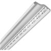 MASTERBRICO Cornici in Polistirolo per Soffitto e Pareti 4 metri - Cornici Polistirolo Decorative Bianche Verniciabili, Set 2 Barre da 2 Metri - Ideali per Quadri, Porte, Boiserie e Specchi (A010)