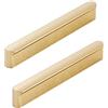 DSWZLQDXB 2 pezzi Maniglioni per Armadio Pomelli per Mobili Maniglia per guardaroba Oro spazzolato Tiretti del cassetto Dell'armadio Lega di alluminio Manopole Maniglie per tirare (Hole distance 224mm)