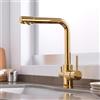 XJTNLB rubinetto 3 vie ottone, rubinetto cucina due vie, miscelatore cucina, rubinetto cucina miscelatore, Rubinetto cucina 3 vie, rubinettil cucina dorato, depuratore acqua rubinetto osmosi