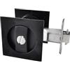 betensh Serratura per Porta Scorrevole Quadrata Maniglie per porte tascabili Tasca per porta serratura per porta scorrevole Set maniglia per porta invisibile 66 mm Nero