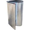 PROFIVENT.DE ArmaFlex Duct Plus ALU - Rotelle isolanti autoadesive in gomma B-s3, d0, tappetini isolanti, materiale isolante (ARMAFLEX DUCT PLUS ALU, 19 mm - 50 cm x 100 cm)