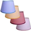 Generico Paralume paraluce coprilampada di ricambio per lampada liscio in tessuto cotone 4 colori a scelta rosso mattone, avion, lilla e albicocca (DIAMETRO 45 CM ATTACCO E27, ROSSO MATTONE)