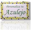 BENDITA AGUA Piastrella in ceramica personalizzata 20 x 30 cm, finitura bianca lucida, adatta per cucina, casa, esterno. Regalo originale. Targa decorativa personalizzata per casa, ufficio, azienda