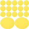 Levemolo Pellicole Adesive Filtro Luce Giallo 50mm 20 Pezzi per Lampade LED Rimovibili in Pet per Trasformazione Calda e Rimozione Rapida in Uffici e Camerette