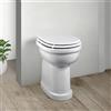 Inbagno Sanitario Per Anziani Con Altezza 49 Cm E Installazione Standard Con Scarico A Pavimento | Water da L 37,5 x P 52 x H 49 cm Per Facilitare La Mobilità Degli Anziani In Ceramica Bianca