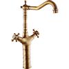 FQYEP Miscelatore Lavabo Bagno Antico Rubinetto Lavello Bagno E Bidet Rubinetto Lavello Bagno Rubinetteria Per Lavabo Miscelazione Calda E Fredda Con Valvola In Ceramica Piena Di Rame Antico + Alto