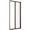 Generico Zanzariera laterale, Kit riducibile su misura. Zanzariera per porta finestra (MARRONE, L:140 X H:250)