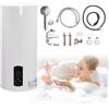 KumuJ Caldaia elettrica da 100 l, Scalda Acqua Elettrico, Schermo a LED, 220 V, 2000 W, Riscaldamento 30 - 75 °C, per Cucina, Giardino, Bagno, Roulotte
