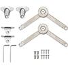 MsdeBersSKER 2 Pezzi Cerniera Ribalta Tirante Supporto Supporto Cerniera del Coperchio Pieghevole Cardine Buffer Ammortizzatore per Armadio da Cucina Porta Armadietto Toy Box Coperchio Sollevabile Stay
