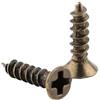 XUXPFJ 100 PZ 2x6/8/10mm Viti Tono Bronzo M2 Testa Tonda Piatta Fit Cerniere Svasata Viti Autofilettanti Strumento Ferramenteria E Attrezzi for Legno(10mm)
