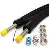 H2O-Flex Tubo solar doppio DN16 in acciaio inossidabile con cavo sensore - Tubo solare/condotta solare per solare termico - Doppio tubo preisolato 13 mm EPDM - 3/4 dado a pressione - 5 m / 10 m / 15 m / 20 m