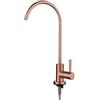 YWJFSA Rubinetto Per Acqua Purificata Rubinetto Lavello Cucina Osmosi Rubinetto Lavello Cucina Solo Acqua Fredda Acciaio Inossidabile 1/4,Oro Rosa