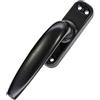 Homefurnishmall 1 maniglia per finestra, in lega di alluminio, ricambio per finestra a battente, colore nero (70/10 mm)