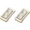 FEEIMOL 2 pezzi Ceramica Maniglie per Mobili Vintage Maniglia per Armadio Maniglie per Cassetti Maniglia per Porte Maniglioni Rurali Motivo Floreale Pomelli per Cassetto 64 mm