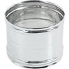 ALLINOX Manicotto Femmina/Femmina In Acciaio INOX Raccordo F/F Per Tubi Canna Fumaria Stufa o Camico (DN 100)