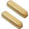 JIAOLUN123 Confezione da 2 Tiretti Cassetto in legno Tiretti ad arco massiccio Wood Maniglie per Armadio Albero della gomma maniglione in stile semplice Pomello Manopole per cassettiera (Hole distance 32mm)