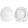 HYDRO HOME Copriwater Sedile Wc Compatibile con FULL 48 AZZURRA Come Originale, In Plastica Termoindurente Avvolgente, Colore Bianco MADE IN ITALY