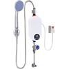 Kozivmo Scaldabagno elettrico istantaneo 5500 W Mini scaldabagno istantaneo con soffione doccia e indicatore LED Riscaldamento istantaneo Scaldabagno istantaneo per lavabo, cucina, bagno, IPx4 impermeabile