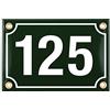 Sosenco Numero Civico Esterno con Indirizzo - 10x15 cm - Targhe Personalizzate in Ceramica - Verde