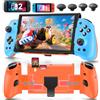 OIVO Controller per Switch 2/Switch/OLED con TMR Joystick, Monoblocco Estensibile Joypad Nintendo Switch, Gamepad Sostitutivo Switch Pro con Luci RGB, TURBO Regolabile, Vibrazione, Macro Programmabile