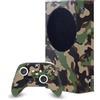 Head Case Designs Marrone E Verde Camo Camuffamento Pacchetto Console Da Gioco Wrap E Pelle Per Controller Compatibile con Xbox Series S Console & Controller Bundle