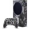 Head Case Designs Licenza Ufficiale Juventus Football Club Schizzo Monocromatico Arte Pacchetto Console Da Gioco Wrap E Pelle Per Controller Compatibile con Xbox Series S Console & Controller Bundle