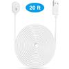 Sxhlseller Cavo di Alimentazione Magnetico Arlo Ultra 4K UHD per la Ricarica Giornaliera Cavo Bianco da 6 M/9 M (6M)