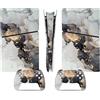 LNMLRBXEXZ Compatibile Con Adesivi Skin Per PS5 Slim Skin Disc Edition & Per Digital Console Controller Vinyl Cover Skins Wraps Scratch Resistant Compatible 47475 Avvolgimento(Disc Version)