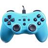 Subsonic - Colorz Controller per Console Nintendo Switch - Controller con Cavo Ultra Lungo 3 Metri, Vibrazioni e Giroscopio - Blu Neon