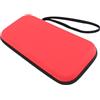 XUMIUZIY Custodia da Trasporto per 2 Console 2025, Custodia da Viaggio Protettiva Rigida in EVA con 12 Slot per Schede di Gioco, per Caricabatterie Controller Power Bank Accessori per (rosso)