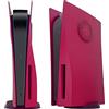 Dobewingdelou Placche con prese d'aria di raffreddamento e filtro antipolvere per edizione disco Piastra frontale Coperchio console Piastra laterale di ricambio Accessori ABS Rosso Cosmico