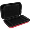 LICAEVEY Custodia da Trasporto con Guscio Duro per il Nuovo 3DS XL/2DS XL - Archiviazione di Protezione da Viaggio con 8 Slot per Cartucce di Gioco e PU PET PU ESTERNO (rosso)