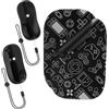 Generico 2 PZ Controller di gioco del mouse Mini Mouse ergonomico Sinistra + destra Staffa di controllo maniglia Caso e tappetini per il mouse per Switch 2 per Joy-Con (black)
