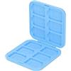 Generic Coperchio di Archiviazione della Scheda di Riproduzione, Supporto per la Carta da Gioco 12 Slot Portatili Grandi capacità per la Scheda di Archiviazione (BLUE)