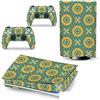 GALSOR Protettivo Decal Skin Per PS 5 Disk Edition Console 2 Controller Vinile Cover Skin Wraps Per PS5 Disc Version 39207 Senza Bolle E Senza Residui