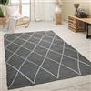 Paco Home Tappeto soggiorno in fibra naturale di iuta lavorato a mano Moderno stile scandinavo Motivo 3D Dimensioni 80x150 cm