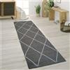 Paco Home Tappeto soggiorno in fibra naturale di iuta lavorato a mano Moderno stile scandinavo Motivo 3D Dimensioni 80x250 cm