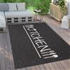 Paco Home Tappeto da esterno resistente alle intemperie Balcone Cucina Motivo moderno Con scritta Dimensioni 200x280 cm
