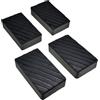 STIX Automitive Equipment 4x martinetto supporto in gomma 200x113x42mm blocchi in gomma blocco in gomma piattaforma di sollevamento in gomma