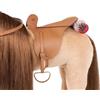 Götz Boutique, cavallo da competizione con sella e redini, Sparky, marrone chiaro, 37 cm