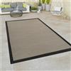 Paco Home Tappeto per interni ed esterni, balconi e terrazze, effetto sisal, grigio verde in diversi colori, dimensioni 120x170 cm
