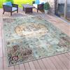 Paco Home Tappeto da esterno Balcone Terrazza Tappeto da cucina vintage Motivo orientale Rombi Etnico Dimensioni 160x220 cm
