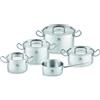 Fissler Original-Profi Collection®Retro Set 5 pezzi con coperchio in metallo KT16/20/24+BT20+STK16